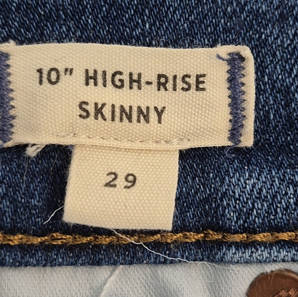 Madewell 10" High-Rise Skinny Jeans - Size 29 /8 - Picture 12 of 14